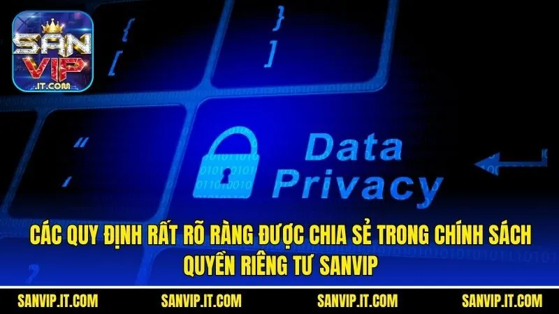 Các quy định rất rõ ràng được chia sẻ trong chính sách quyền riêng tư Sanvip