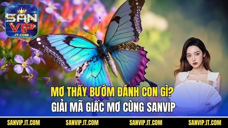 Mơ Thấy Bướm Đánh Con Gì? Giải Mã Giấc Mơ Cùng Sanvip